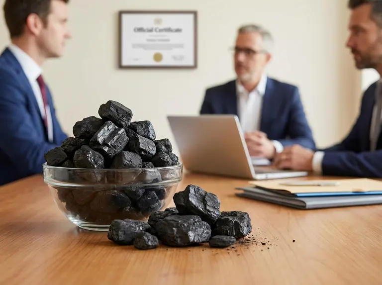 Сертификат на уголь